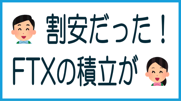 FTX Japanの指値注文での積立は割安か実験のタイトル画像