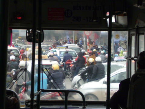 ハノイの交通渋滞