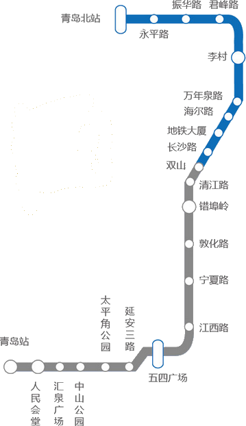 青島地下鉄 路線図