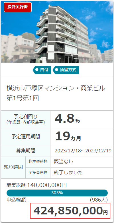 戸塚区マンション案件のイメージ画像